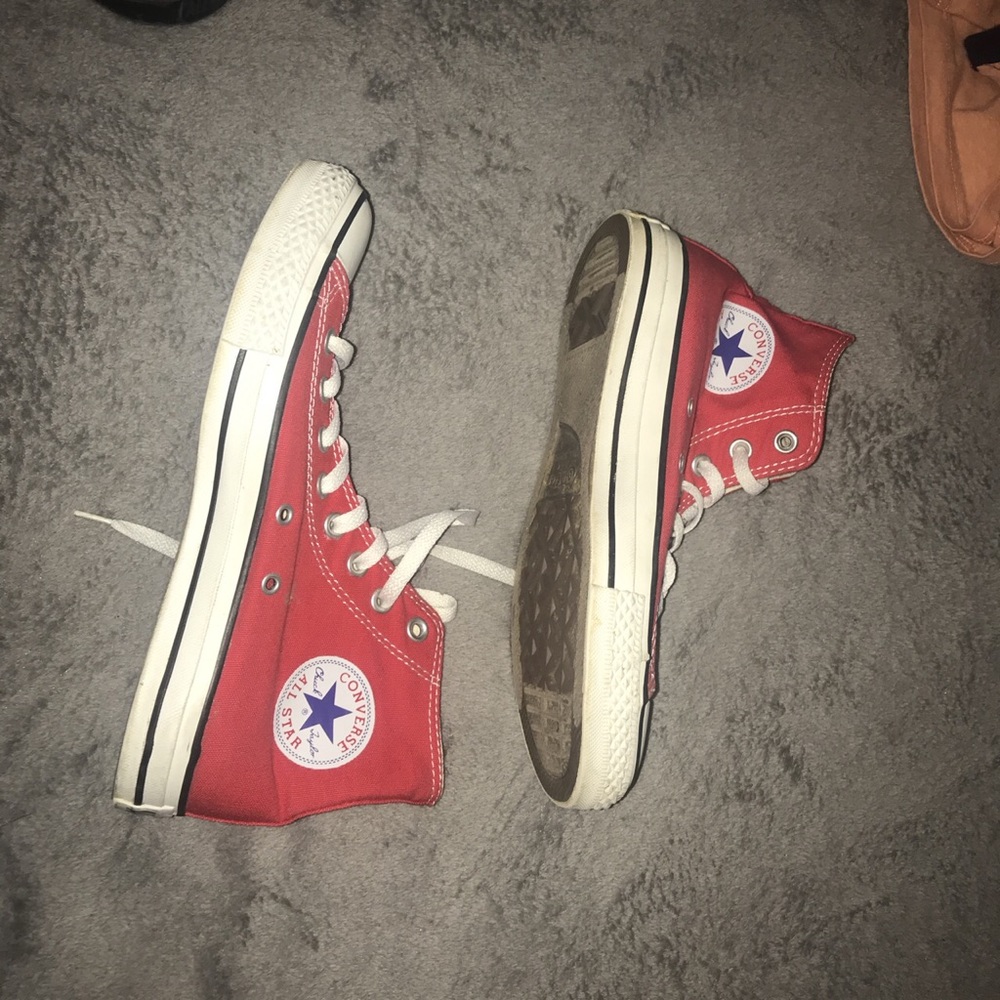 Vintage high top red converse